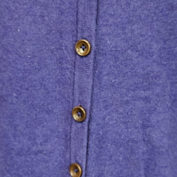 Boden Purple Cashmere Angora Blend Button Front Cardigan Size 12 Women's - Picture 3 of 9